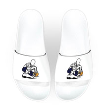 Load image into Gallery viewer, GZ WHITE-CHS TIGERS BLUE FONT WOMEN'S SLIDES