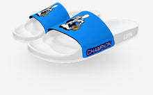 Load image into Gallery viewer, GZ WHITE-ROYAL/ NAVY STATE CHAMP YOUTH SLIDES