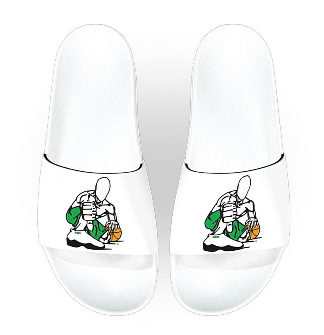 CUSTOMIZE - GZ WHITE-GREEN SLIDES