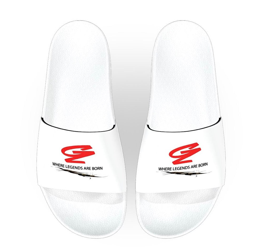 CUSTOMIZE - GZ WHITE-RED/ WHERE LEGENDS ARE BORN YOUTH SLIDES