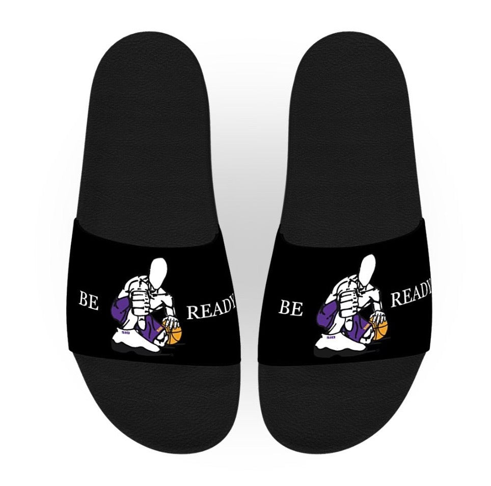 CUSTOMIZE - GZ BLACK-PURPLE BE READY SLIDES