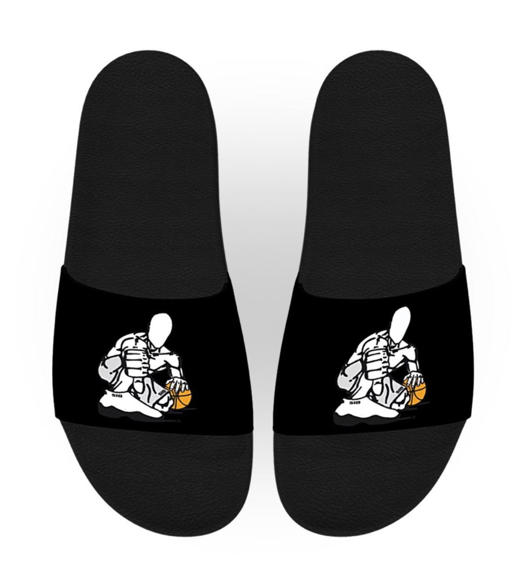 CUSTOMIZE - GZ BLACK-SILVER/ BLACK WOMEN'S SLIDES