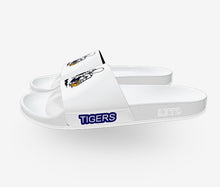 Load image into Gallery viewer, GZ WHITE-CHS TIGERS BLUE FONT WOMEN&#39;S SLIDES
