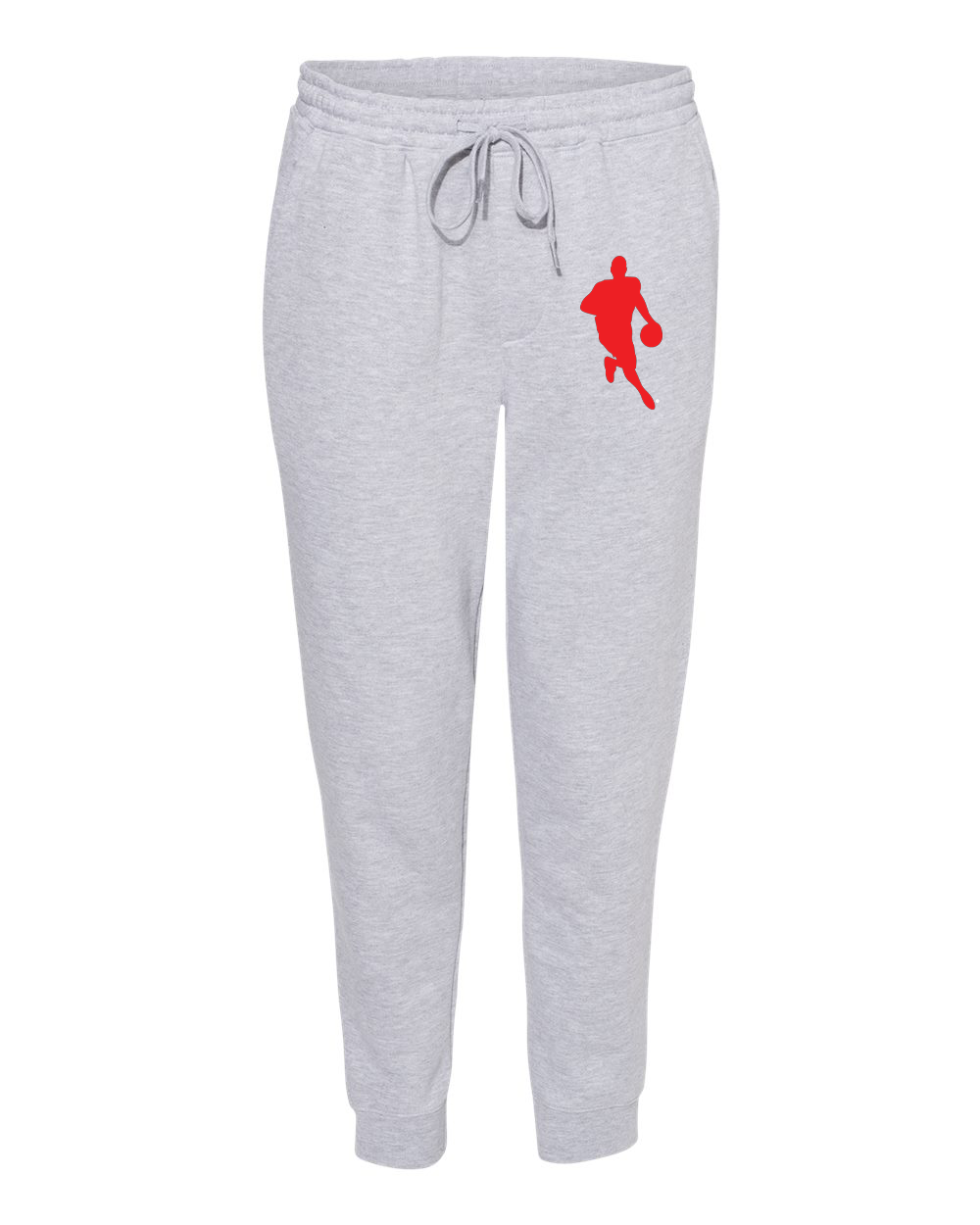 HEATHER GREY W.L.A.B. RED MIDWEIGHT FLEECE JOGGERS