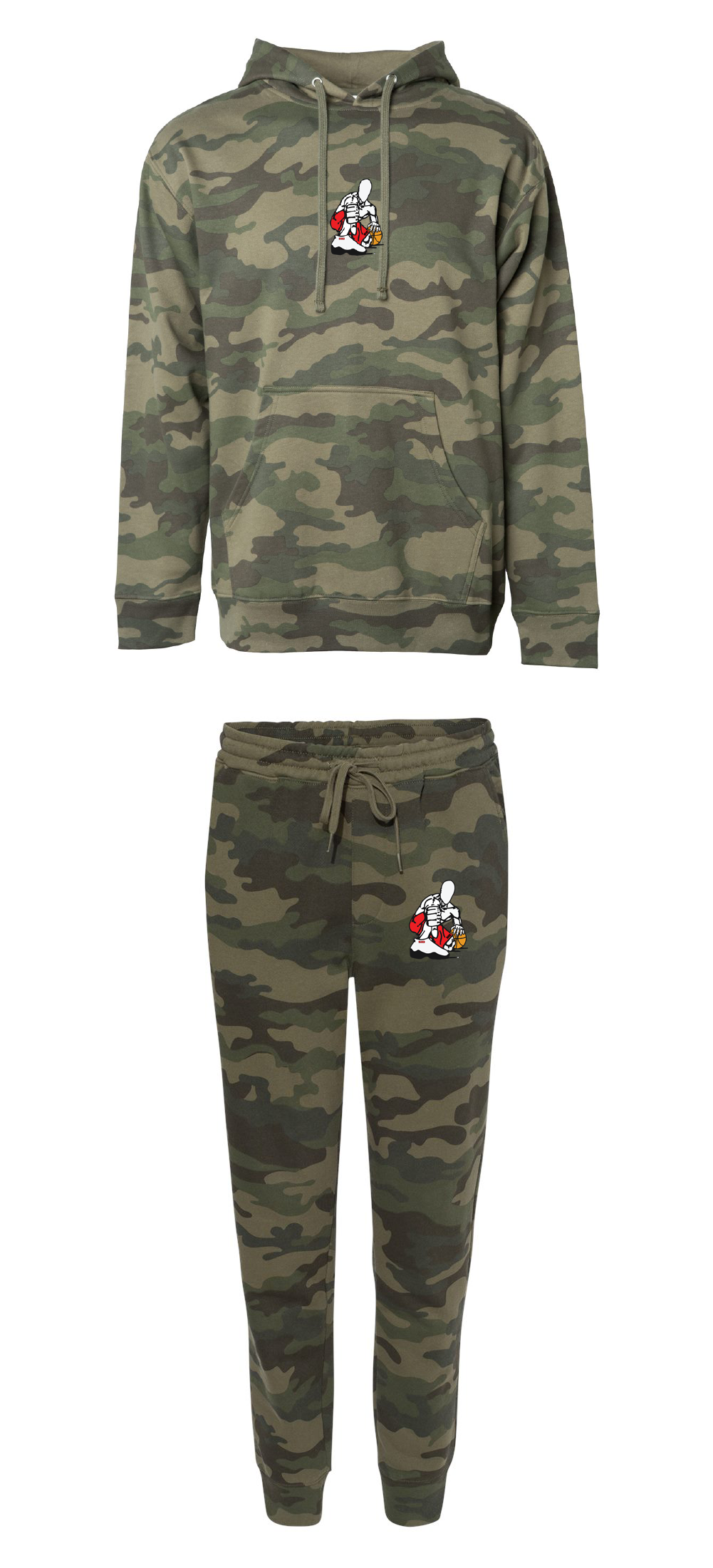 CAMO SID RED SWEAT SUIT