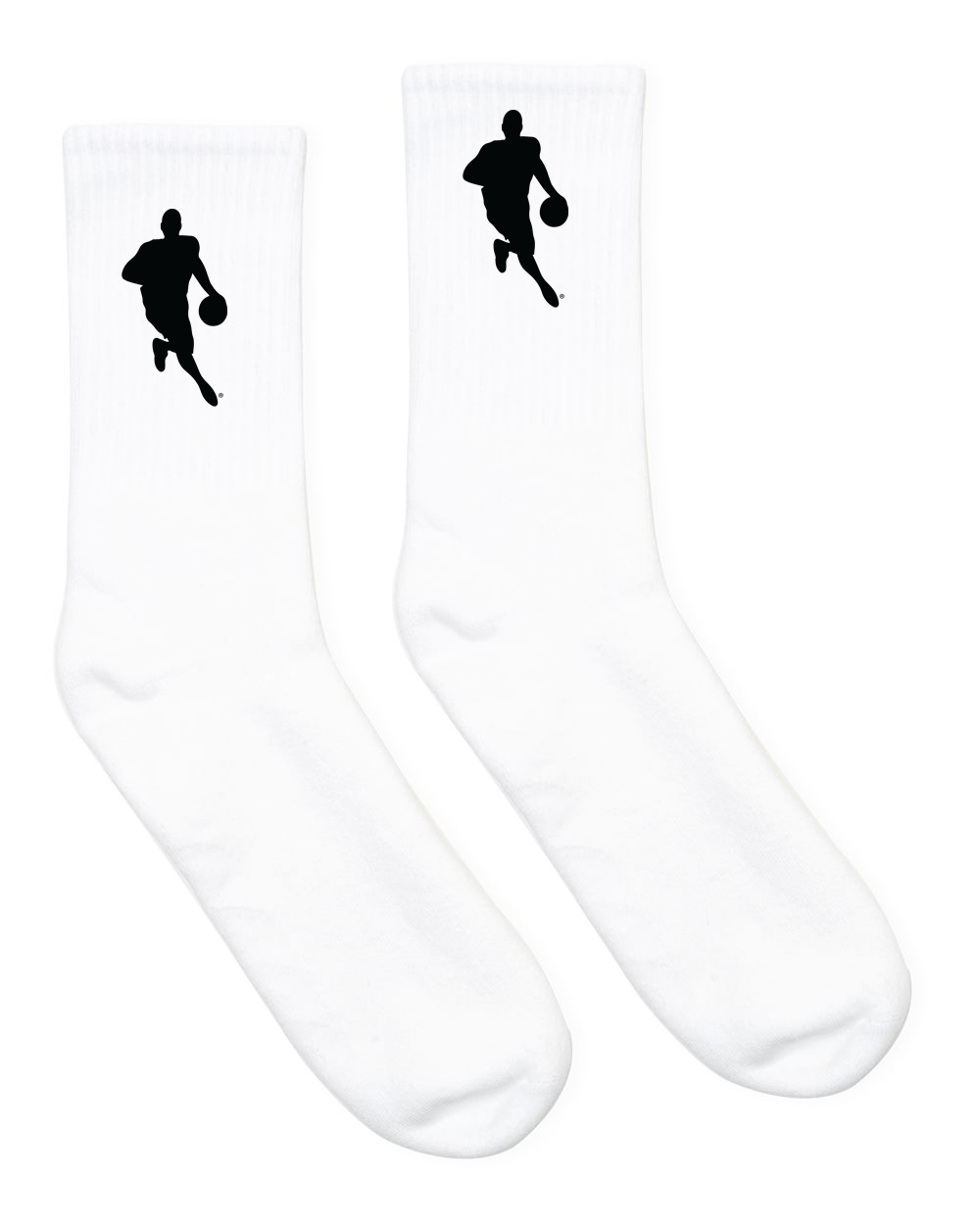 WHITE W.L.A.B. BLK SOCKS