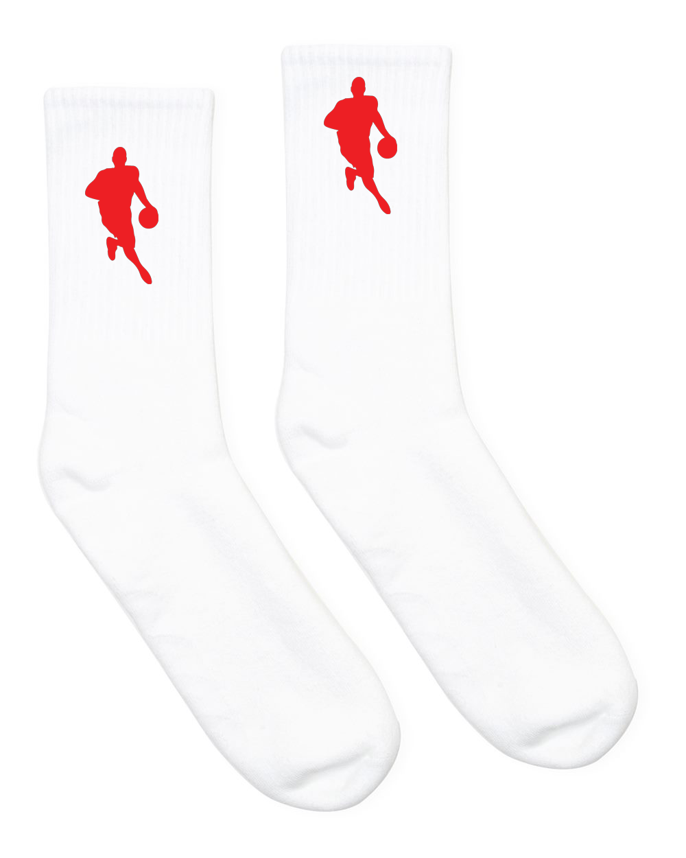 WHITE W.L.A.B. RED SOCKS